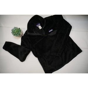 Patagonia Re-tool Snap-T Pullover (Black, Small)